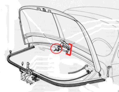 画像2: ボンネットステイ&スプリング（Fiat 500）