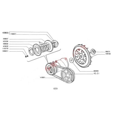 画像2: ジェネレータープーリー（Fiat 500）