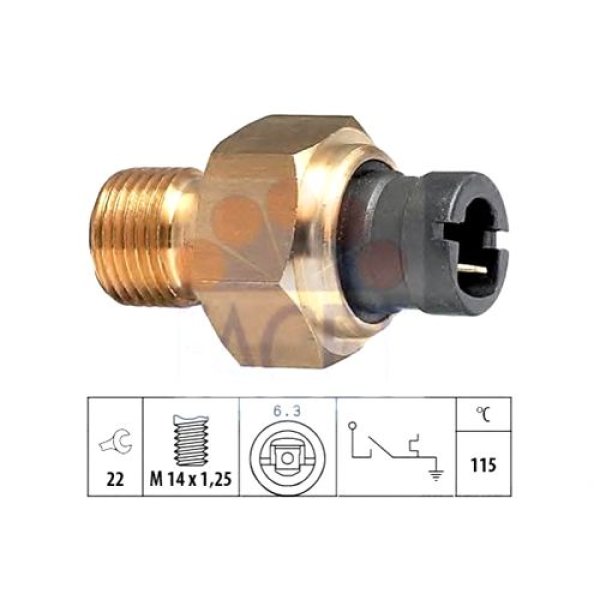 画像2: 水温警告灯スイッチ(パンダ) (2)