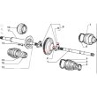 画像2: 右側インナーシャフトブーツキット（73mm）（パンダ） (2)