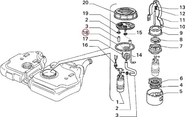 画像2: フューエルポンプOリングシール（インテグラーレ8v・16v） (2)